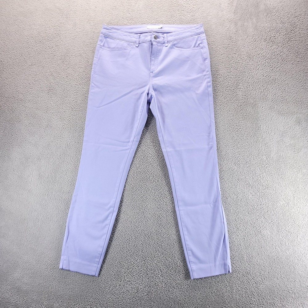 Peter Millar Pants Womens 8 Purple Karlie Golf Chinos Twill Stretch Slim Skinny
